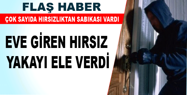 EVE GİREN HIRSIZ YAKALANDI 