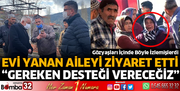 EVİ YANAN AİLEYE YARDIM ELİ