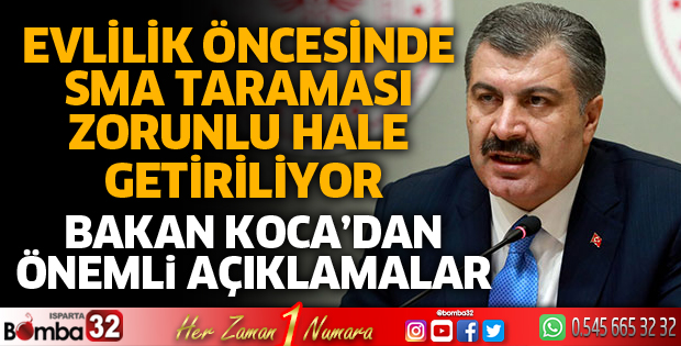Evlilik öncesinde sma taraması zorunlu hale getiriliyor