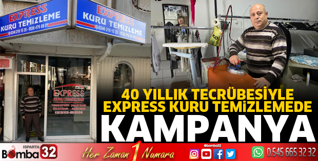 Express Kuru Temizlemede Kampanya