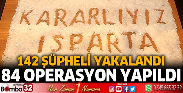 Eylül ayında 84 operasyon