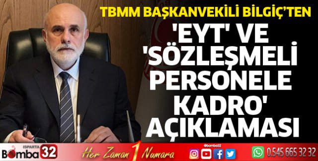 EYT ve sözleşmeli personele kadro açıklaması