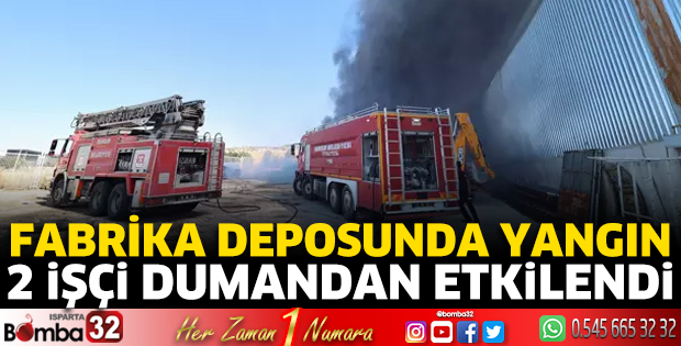 Fabrika deposunda yangın 