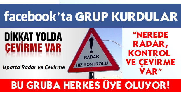 FACEBOOK'TA RADAR GRUBU KURDULAR