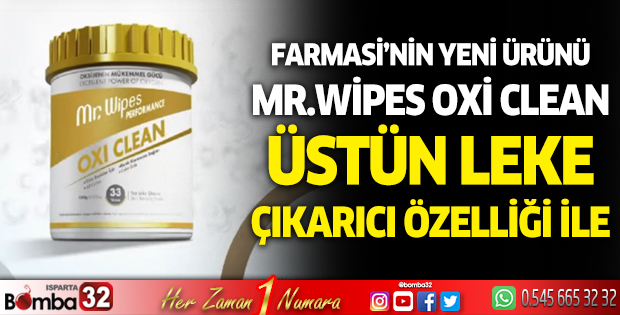 Farmasi’nin yeni ürünü Mr.Wipes Oxi Clean 