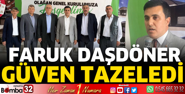 Faruk Daşdöner güven tazeledi