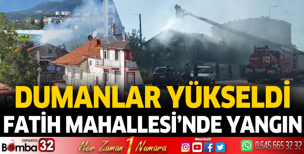 Fatih Mahallesi'nde yangın