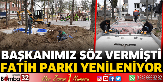 Fatih Parkı yenileniyor