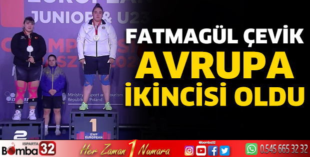 Fatmagül Çevik, Avrupa ikincisi oldu