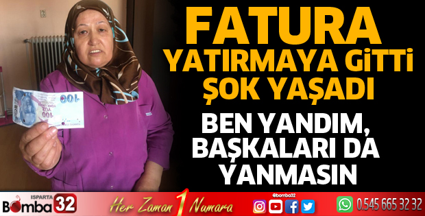 Fatura ödemeye gittiğinde şok yaşadı