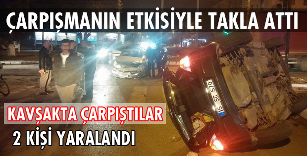 FECİ KAZA SÜRÜCÜLER YARALANDI