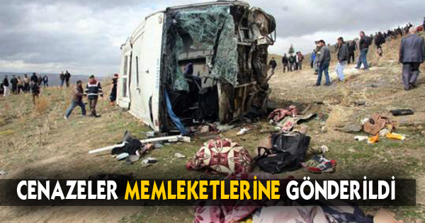 Feci kazada can veren öğrencilerin cenazeleri memleketlerine gönderildi.