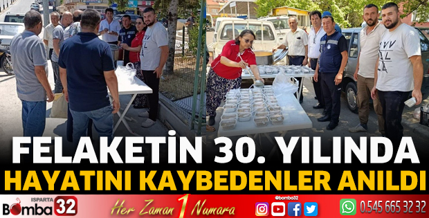 Felaketin 30. yılında hayatını kaybedenler anıldı