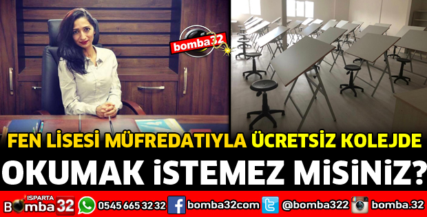 FEN LİSESİ MÜFREDATIYLA ÜCRETSİZ KOLEJDE OKUMAK İSTEMEZ MİSİNİZ?