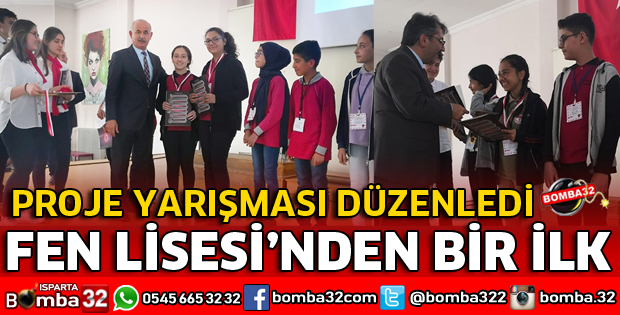 FEN LİSESİ ORTAOKULLAR ARASI PROJE YARIŞMASI DÜZENLEDİ