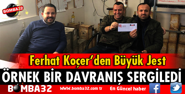 FERHAT KOÇER'EN DAVRAZSPOR'A BÜYÜK JEST