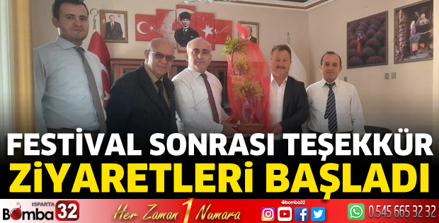 Festival sonrası teşekkür ziyaretleri başladı