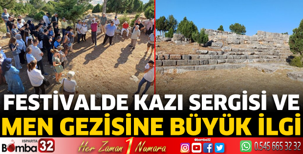 Festivalde Kazı Sergisi ve Men Gezisi büyük ilgi gördü
