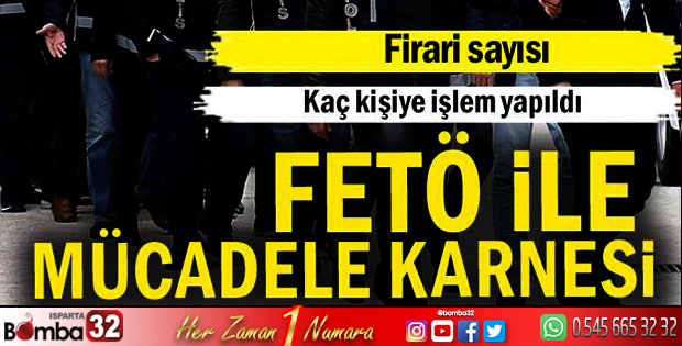 FETÖ ile mücadele karnesi