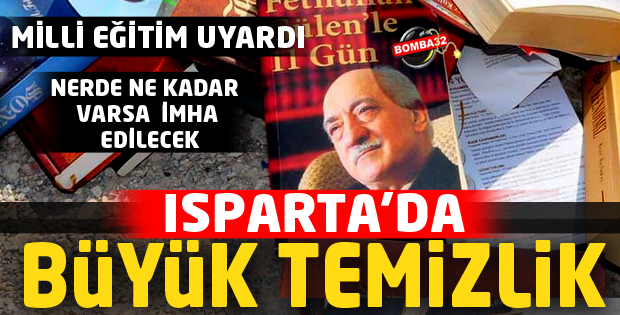 ISPARTA'DA FETÖ KİTAP TEMİZLİĞİ