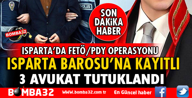 FETÖ'DAN 3 AVUKAT TUTUKLANDI
