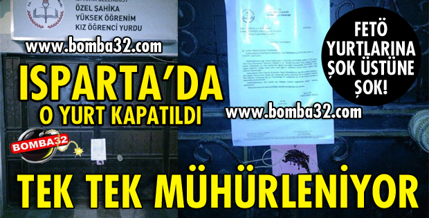 FETÖ'NÜN KIZ YURDU MÜHÜRLENDİ