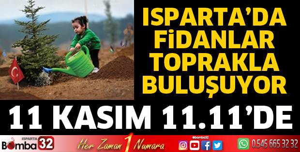 Fidanlar toprakla buluşuyor
