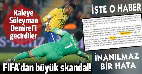 FİFA'DAN SKANDAL HATA... KALECİ SÜLEYMAN DEMİREL...