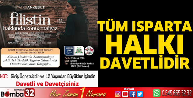 Filistin hakkında konuşmalıyız