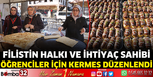 Filistin halkı ve ihtiyaç sahibi öğrenciler için kermes düzenlendi