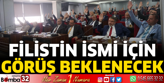 Filistin ismi için görüş beklenecek