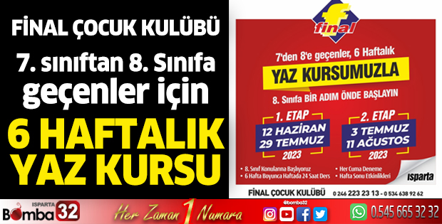 Final Çocuk Kulübü Yaz Kursu