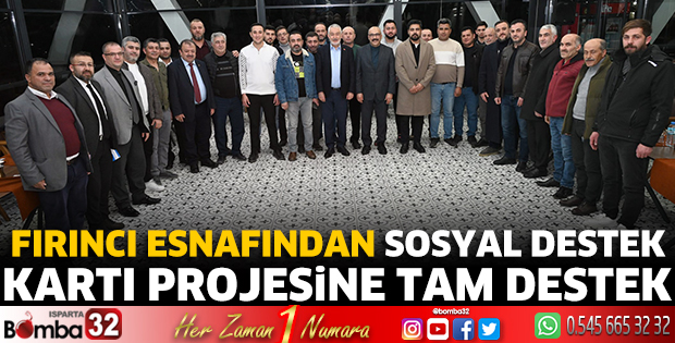 Fırıncı esnafından Sosyal Destek Kartı projesine tam destek
