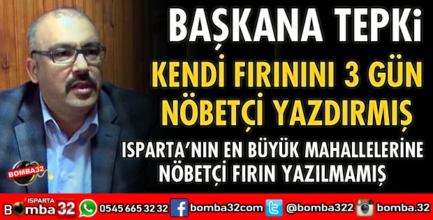 FIRINCILAR ODASI BAŞKANINA TEPKİ