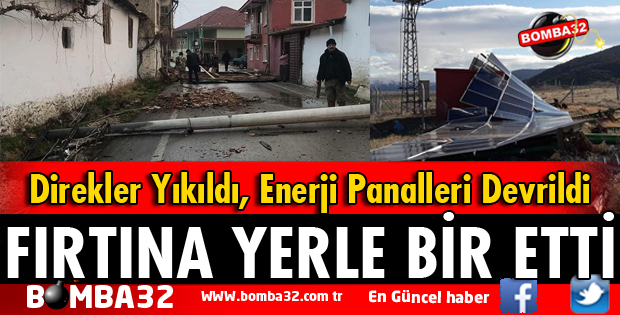 FIRTINA HASARA YOL AÇTI