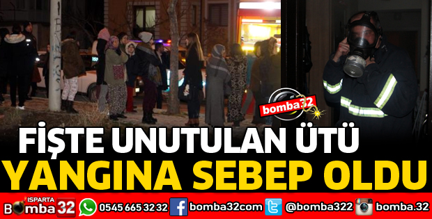 FİŞTE UNUTULAN ÜTÜ YANGINA SEBEP OLDU