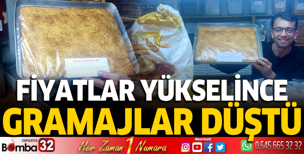Fiyatlar yükselince gramajlar düştü