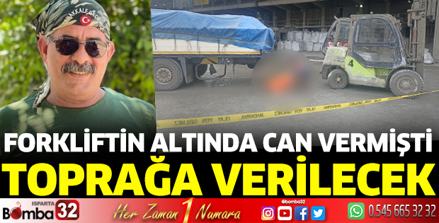 Forklift ile tır arasında sıkışarak can verdi