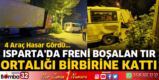 Freni boşalan tır dehşet saçtı