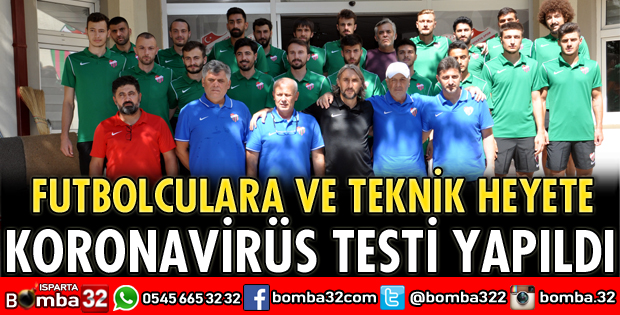 FUTBOLCULARA VE TEKNİK HEYETE KORONAVİRÜS TESTİ YAPILDI
