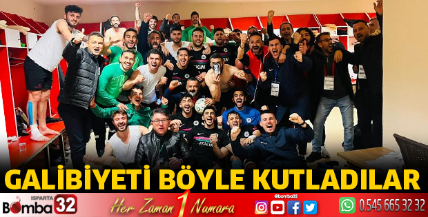 Galibiyeti böyle kutladılar