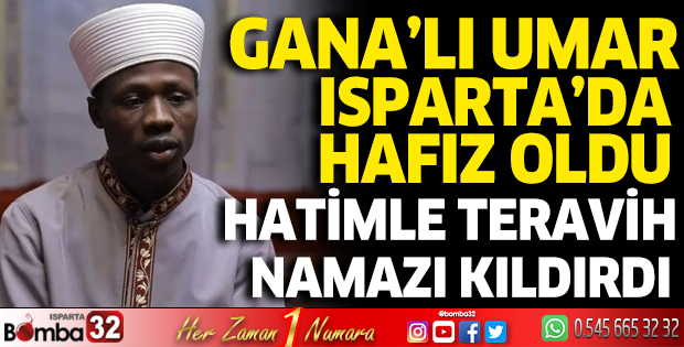 Gana’lı hafız hatimle teravih namazı kıldırdı