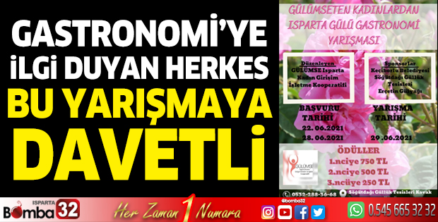 Gastronomiye ilgi duyan herkes bu yarışmaya davetli 