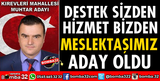 GAZETECİ ÜMMET GÜLGEÇ MUHTARLIĞA ADAY