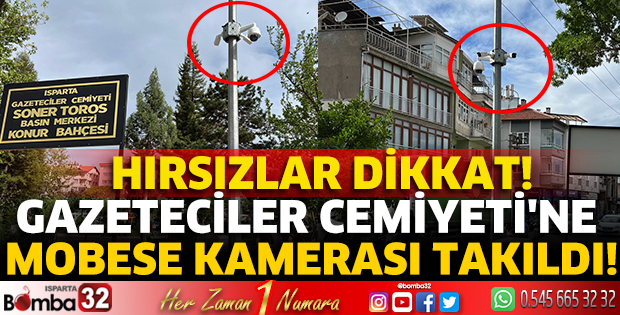 Gazeteciler Cemiyeti’ne mobese kamerası takıldı!