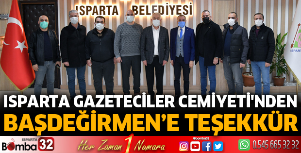 GAZETECİLER CEMİYETİ'NDEN BAŞDEĞİRMEN’E TEŞEKKÜR