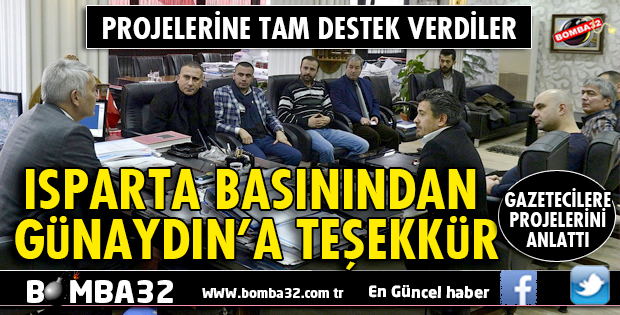 GAZETECİLERDEN BAŞKAN GÜNAYDIN'A TAM DESTEK