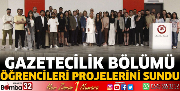 Gazetecilik bölümü öğrencileri projelerini sundu