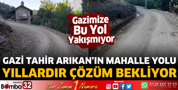 Gazi Tahir Arıkan’ın mahalle yolu yıllardır çözüm bekliyor