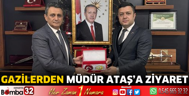Gazilerden Müdür Ataş’a ziyaret 